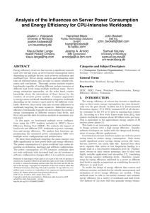 Download: Analysis of the Influences on Server Power Consumption