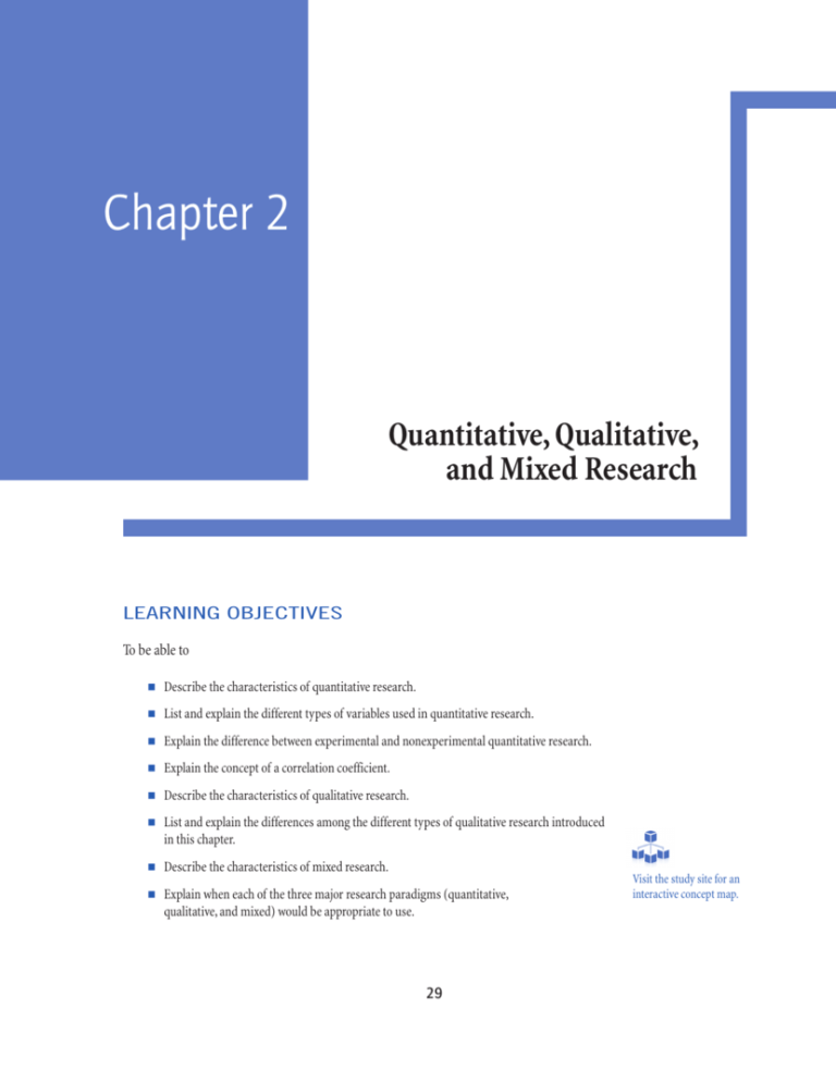chapter 2 quantitative research sample