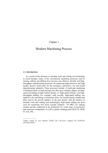 Modern Machining Process
