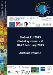 Abstract volume - 2nd BioSyst.EU meeting 2013