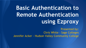Basic Authentication to Remote Authentication using Ezproxy (J