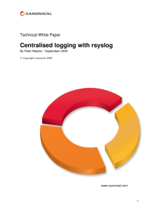 Centralised logging with rsyslog