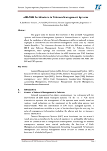 Study Paper on eMS-NMS Architecture in Telecom Management