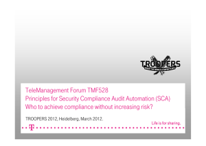 TeleManagement Forum TMF528 Principles for Security