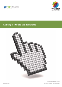 Auditing in TMF615 and its Benefits
