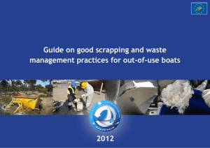Guide on good scrapping and waste management prac