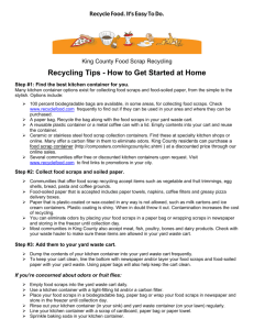 King County Food Scrap Recycling Tips