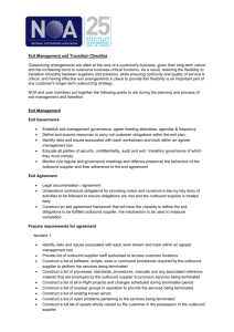 Exit Management and Transition Checklist