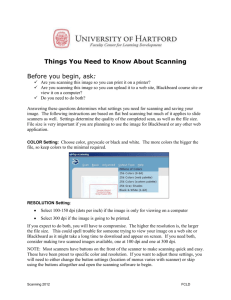 Scanning Images - University of Hartford