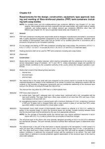 Chapter 6.9 Requirements for the design, construction, equipment