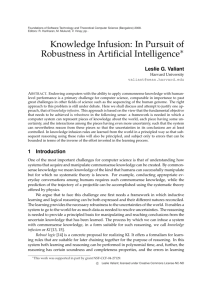 Knowledge Infusion: In Pursuit of Robustness in Artificial Intelligence