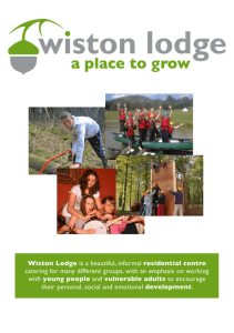 Wiston Lodge is a beautiful, informal residential centre catering for