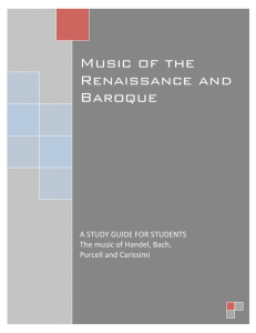 Music of the Renaissance and Baroque: study guide by John Neely