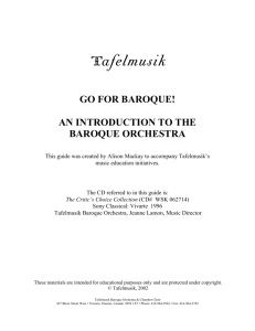 Go for Baroque! An Introduction to the Baroque Orchestra