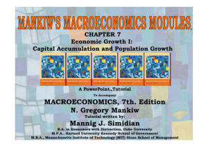 MACROECONOMICS, 7th. Edition N. Gregory Mankiw Mannig J