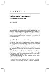 CHAPTER 1 Psychoanalytic/psychodynamic developmental theories