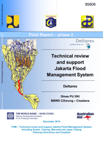 Technical review and support Jakarta Flood