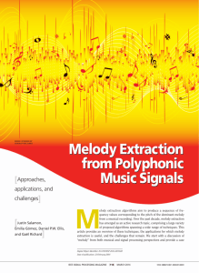 Melody Extraction from Polyphonic Music Signals