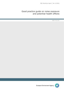 Good practice guide on noise exposure and potential health effects