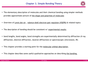 Chapter 3. Simple Bonding Theory