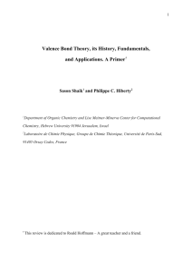 Valence Bond Theory, its History, Fundamentals, and Applications