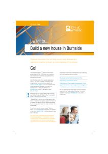 Build a new house in Burnside I want to... Go!