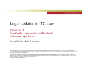 Legal updates in ITC Law