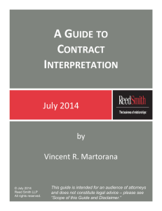 a guide to contract interpretation