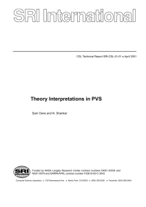 Theory Interpretations in PVS