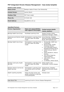 PCP Integrated Chronic Disease Management