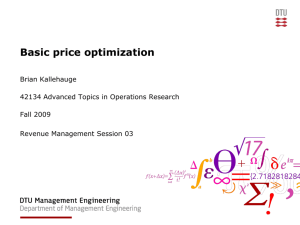 The price-response function