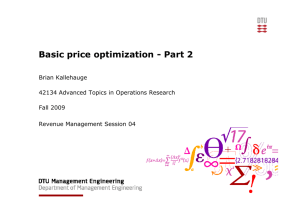 Basic price optimization