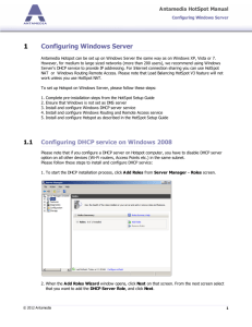 Configuring Windows Server