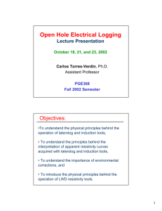 Open Hole Electrical Logging