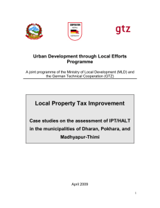 Local Property Tax Improvement