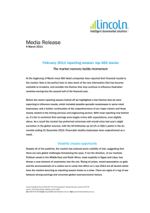 Media Release - Financial Review