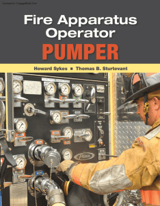 Fire Apparatus Operator: Pumper, 3rd. ed.