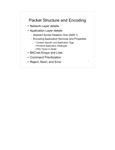 Packet Structure and Encoding