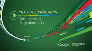 The Promise of Programmatic TV