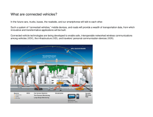 What are connected vehicles?