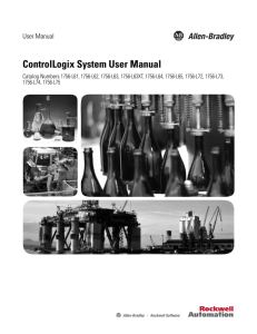 ControlLogix System User Manual