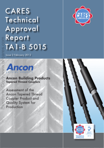 CARES Technical Approval Report TA1-B 5015