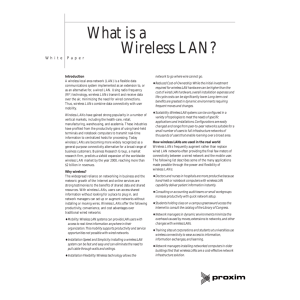 What is a wireless LAN - Spread Spectrum Scene Online