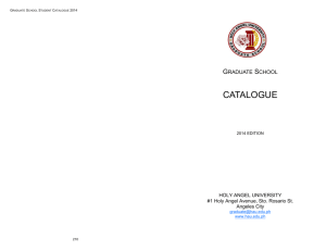 catalogue - Holy Angel University