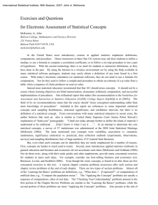 Exercises and Questions for Electronic Assessment of Statistical