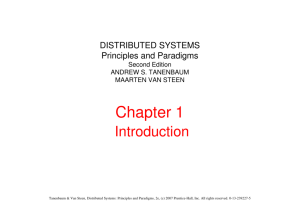 Brief review of Distributed Systems