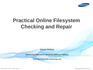 Practical Online Filesystem Checking and Repair