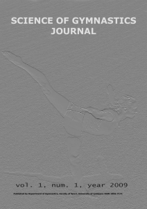 science of gymnastics journal