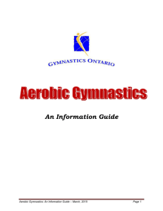 Aerobic Gymnastics - Gymnastics Ontario