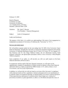 Illustrative Engagement Letter – OMB Circular A